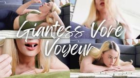 Unaware Giantess Vore Voyeur - Shrinking Fetish, Tiny Man POV, Giant Woman Vore