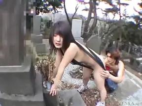 Titillating Subtitled JAV Public Nudity Scene in String Bikini Blowjob Fantasy