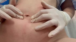 I Play with Medical Gloves Belly Button