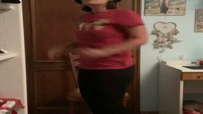 Seductive Toe Taps in Chic Short High-Heeled Boots