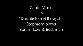 Double Barrel Blowjob Carrie Moon Milf