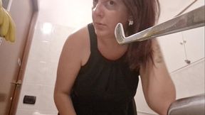 Heartfelt Laughter: Nicoletta'_s Compilation of Awkward Moments in Public Restrooms