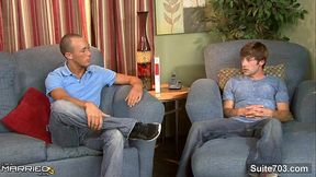 Horny married guy ride anally a gay'_s dick