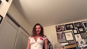 Nurse JOI destroyed while wearing her uniform