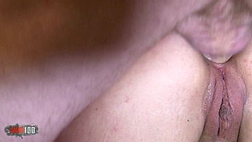 Busty spanish blonde Ayesa X hard anal fucking and huge vibrator orgasms
