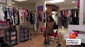 bts - chanel skye gets teased and undressed in a backstage moment!