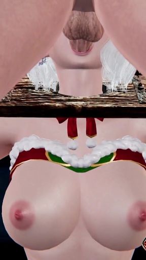 Big Tits Mrs. Claus in Xmas 3D Animation - Tongue Dick Licking, Bondage Blowjob with Close-Up Pussy Shots, Handjob&hellip;   Clip 1