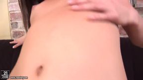 teen 18+ lesbo hotties are licking wet pussies