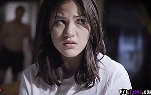 Poor teen disgusted from sex w her dad!
