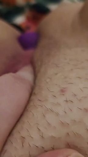 BBW Rubs Clit with Bullet Vibrator in Ass   Clip 1