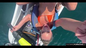 Jetski POV Fuck with Wild Mackenzie Mace and Aquatic Voyeurs. I Love Miami!!