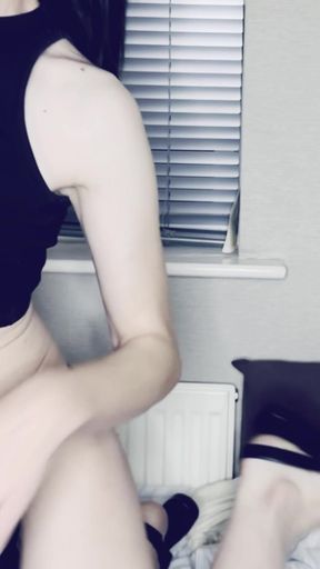 Skinny White Virgin Tranny Shows off Everything for First Time
