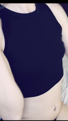 Skinny White Virgin Tranny Shows off Everything for First Time