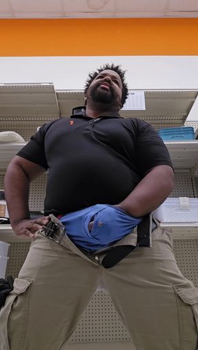 Thick Stepdaddy Cums in Public Store