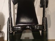 latex dragon bound on swing chair