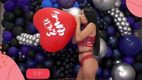 Dani Sensual Blow to pop Heart Shapped 16" - 4K