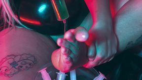 foot fetish & panty stuffing bbw halloween fantasy with morrigan