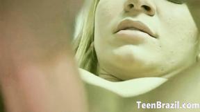 ”Sexy Blonde screwed hard by Brazillian”