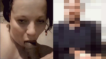 Riding and grinding that big white ass on that daddy dick for a 1 on 1 video call