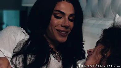 TS stepmom Ariel Demure and Victoria Voxxx confess forbidden lust