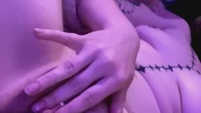 relaxing with my big dildo