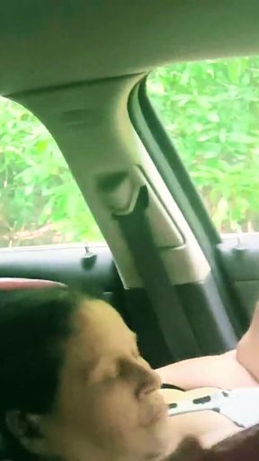 Stranger Steps on a Used Rubber Catches Them Masterbating Each Other in the Car