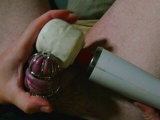 Cum for me if u can Locked in Chastity