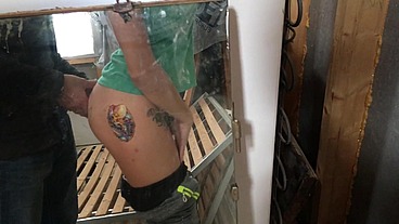 Shhh They must Fuck Silent till Workers Around. Risky Sex at the Construction with Builder. He made teen pussy Creampied