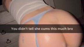 College GF caught cheating, takes BBC in dorm