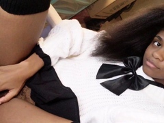 Hot Black Maid Does Some Webcam Black and Ebony