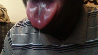 My full video of me drooling spit fetish