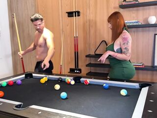 Pool Game Ends in Hawt Bang with Large Booty Latin babe - Devil Khloe