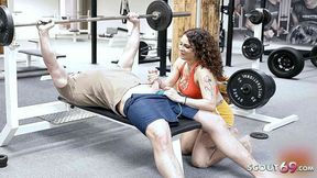 German Gym Surprise - Mara Martinez Lets Him Inside Her Massive Boobies