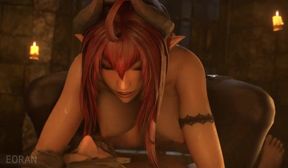 Succubus Sinia 'Releasing' Her Prisoner Spartan [Eoran]