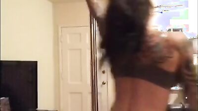Felicity feline home pole dancing compilation