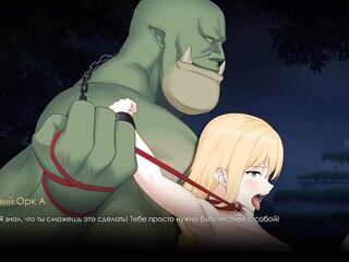 Massive knobs destroy elven cunt and ass then make her preggy