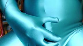 After putting on the bright blue bodysuit, I couldn't help but come a few times