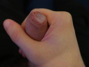 Wanking my Uncircumcised Cock from SOFT to HARD - Ejaculating a big load of CUM!