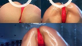 Oil Ass Jumping on Face (POV)