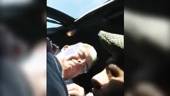Older Man Gets a Blowjob from Young Stud in Car