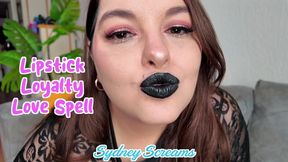 Lipstick Loyalty Love Spell - Your Lipstick Goddess Sydney Screams Casts a Powerful Spell to Further Ensnare Your Mind - POV Kissing, Black Lipstick, Witchcraft - HD 720 WMV