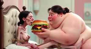 Extremely Skinny Vs Massive SSBBW Feeding Session