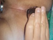 hard fucked asshole make me cum and lube anal beads