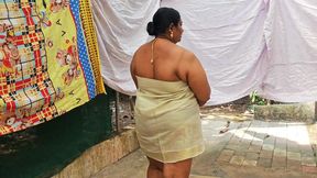 Classically Dressed Desi Girl Getting Naked Wearing Only Jewels