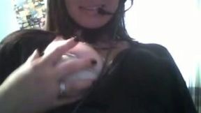 Attractive Colombian webcam model masturbates for me