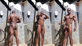 update #239 (september 21, 2022) showering outside on a nudist camping ???