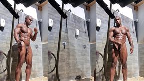 update #239 (september 21, 2022) showering outside on a nudist camping ???