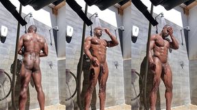 update #239 (september 21, 2022) showering outside on a nudist camping ???
