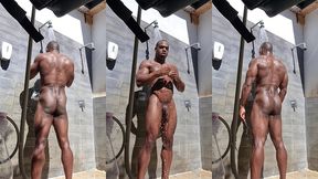 update #239 (september 21, 2022) showering outside on a nudist camping ???