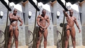 update #239 (september 21, 2022) showering outside on a nudist camping ???